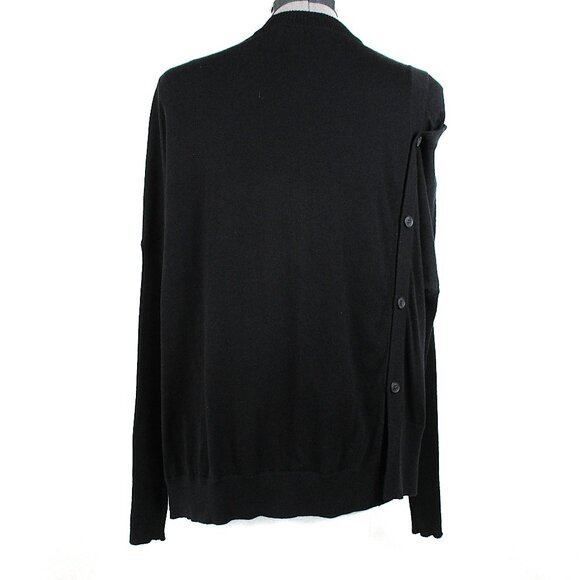 ALLSAINTS "RIA" COLD SHOULDER SIDE BUTTON SWEATER - Picture 5 of 14